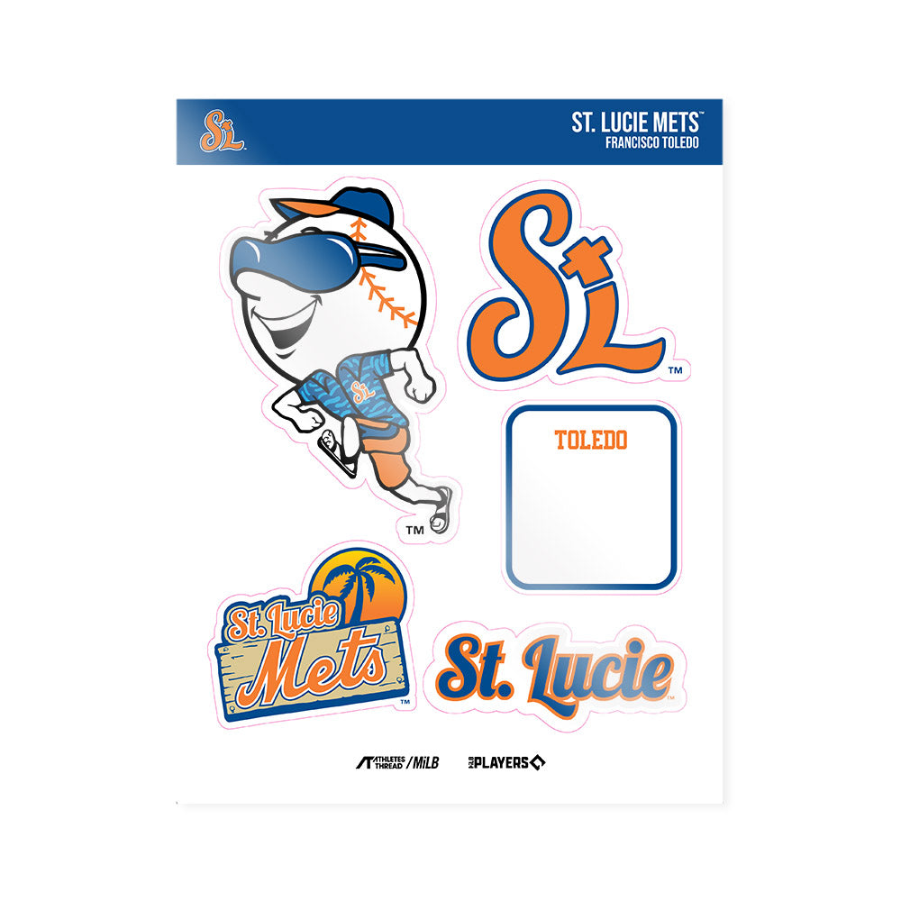 Lucie Mets - MILB Baseball : Francisco Toledo - Sticker Sheet-0