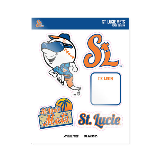 Lucie Mets - MILB Baseball : Jorge De Leon - Sticker Sheet-0