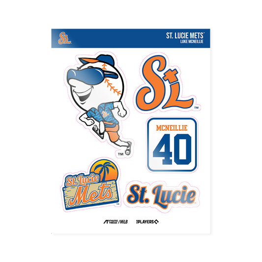 Lucie Mets - MILB Baseball : Luke McNeillie - Sticker Sheet-0