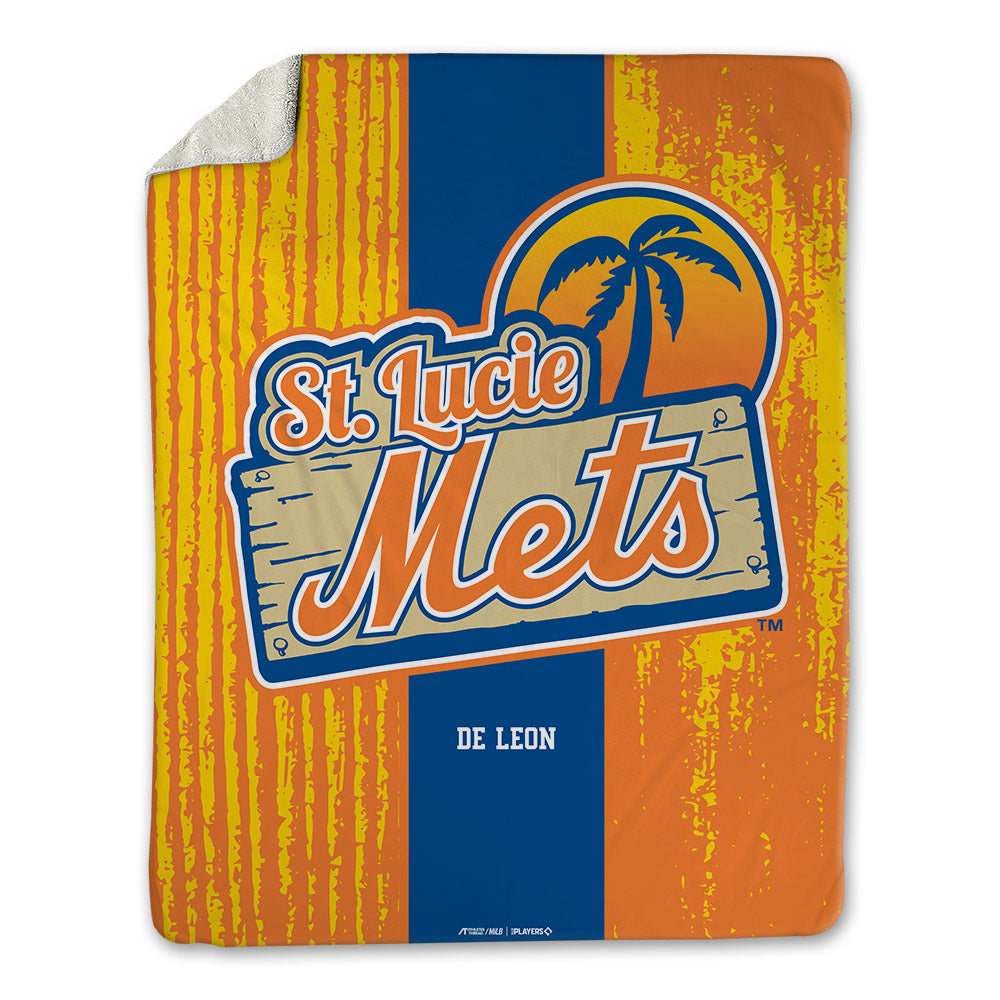 Lucie Mets - MILB Baseball : Jorge De Leon - Blanket-0