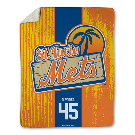 Lucie Mets - MILB Baseball : AJ Krodel - Blanket-0