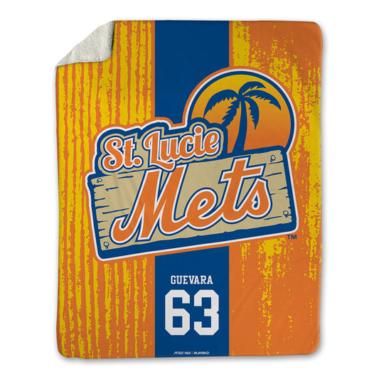 Lucie Mets - MILB Baseball : Jose Guevara - Blanket-0
