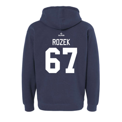 St Paul Saints - MILB Baseball : Aaron Rozek - Hooded Pullover Sweatshirt-1