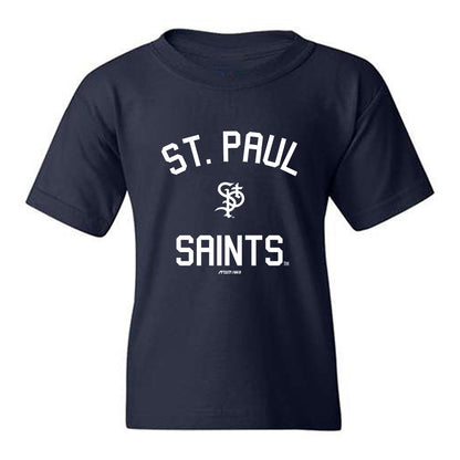 St Paul Saints - MILB Baseball : Garrett Acton - Youth T-Shirt-0