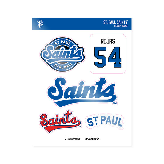 St Paul Saints - MILB Baseball : Kendry Rojas - Sticker Sheet-0