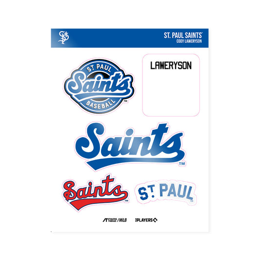 St Paul Saints - MILB Baseball : Cody Laweryson - Sticker Sheet-0