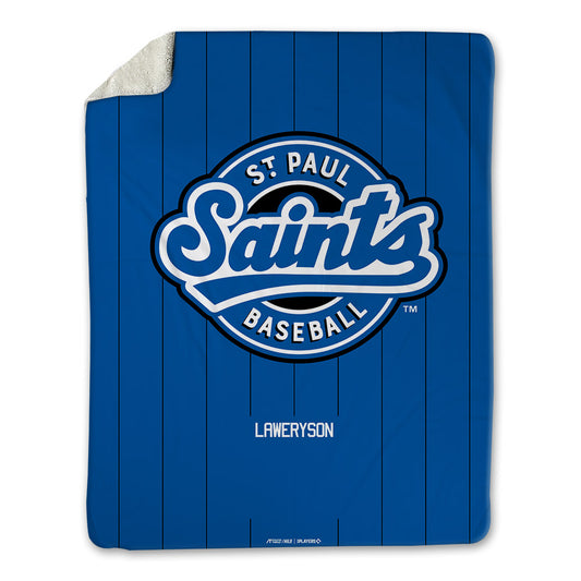 St Paul Saints - MILB Baseball : Cody Laweryson - Blanket-0