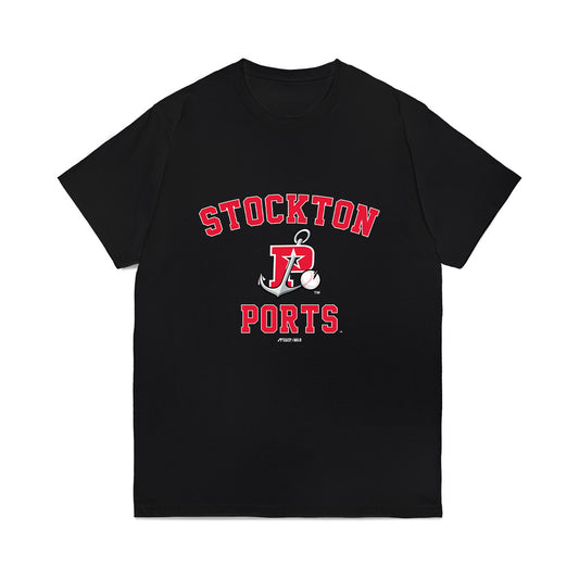 Stockton Ports - MILB Baseball : Corey Braun - Comfort Colors T-Shirt-0