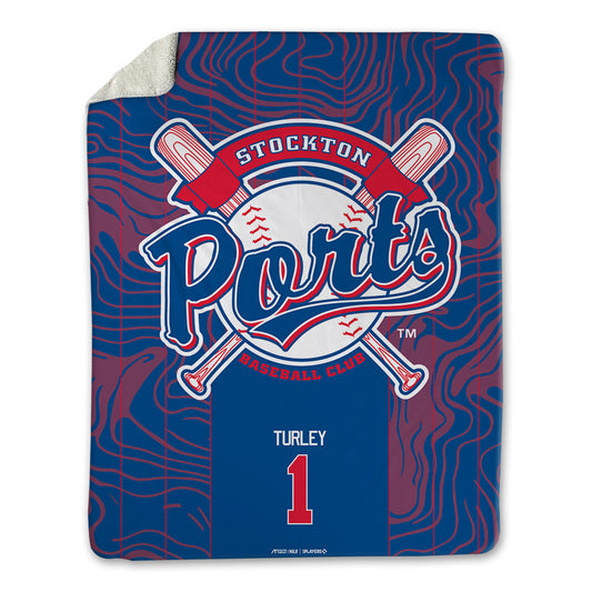 Stockton Ports - MILB Baseball : Gavin Turley - Blanket-0