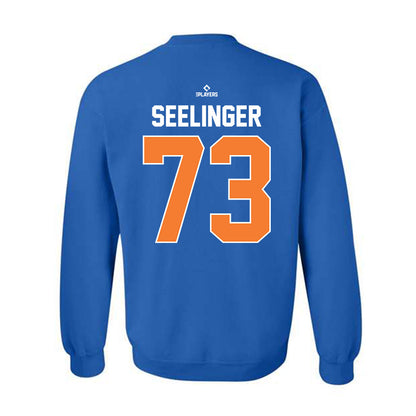 Syracuse Mets - MILB Baseball : Matt Seelinger - Crewneck Sweatshirt-1
