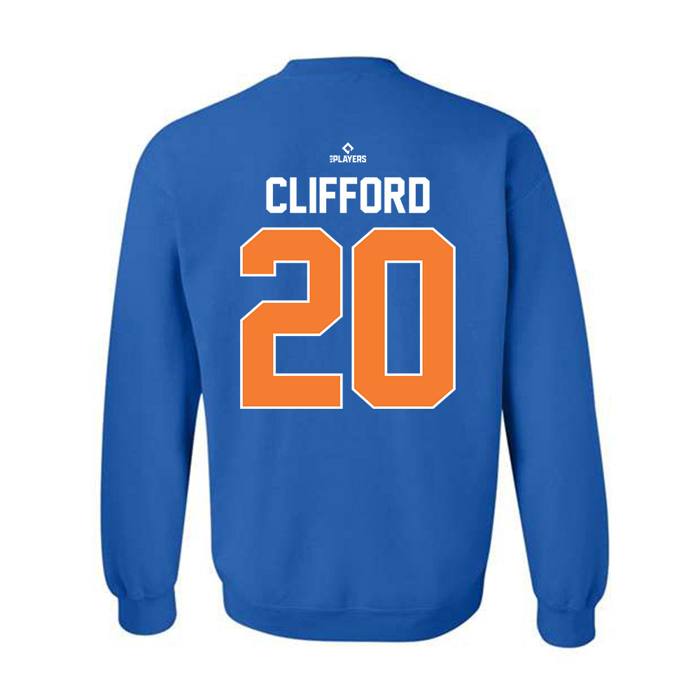 Syracuse Mets - MILB Baseball : Ryan Clifford - Crewneck Sweatshirt-1