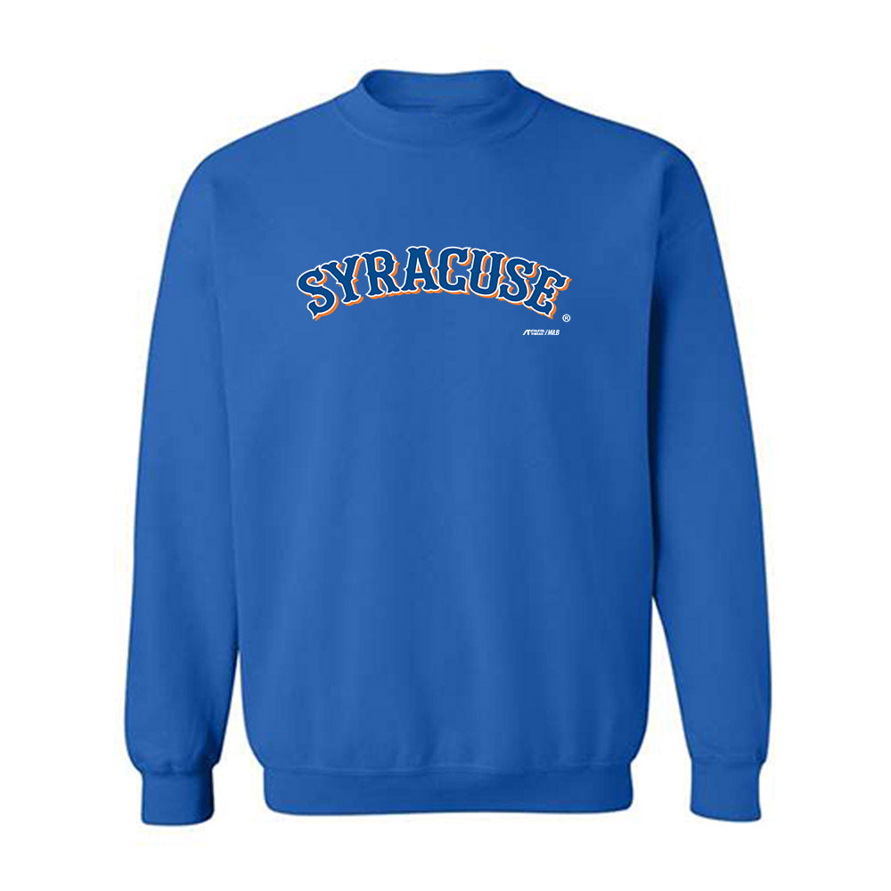Syracuse Mets - MILB Baseball : Chayce McDermott - Crewneck Sweatshirt-0