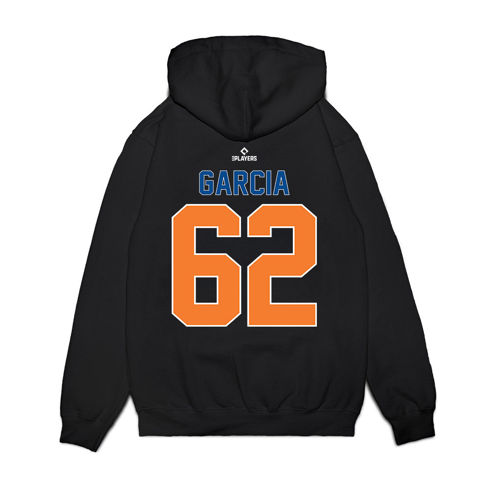 Syracuse Mets - MILB Baseball : Saul Garcia - Premium Hooded Sweatshirt-1