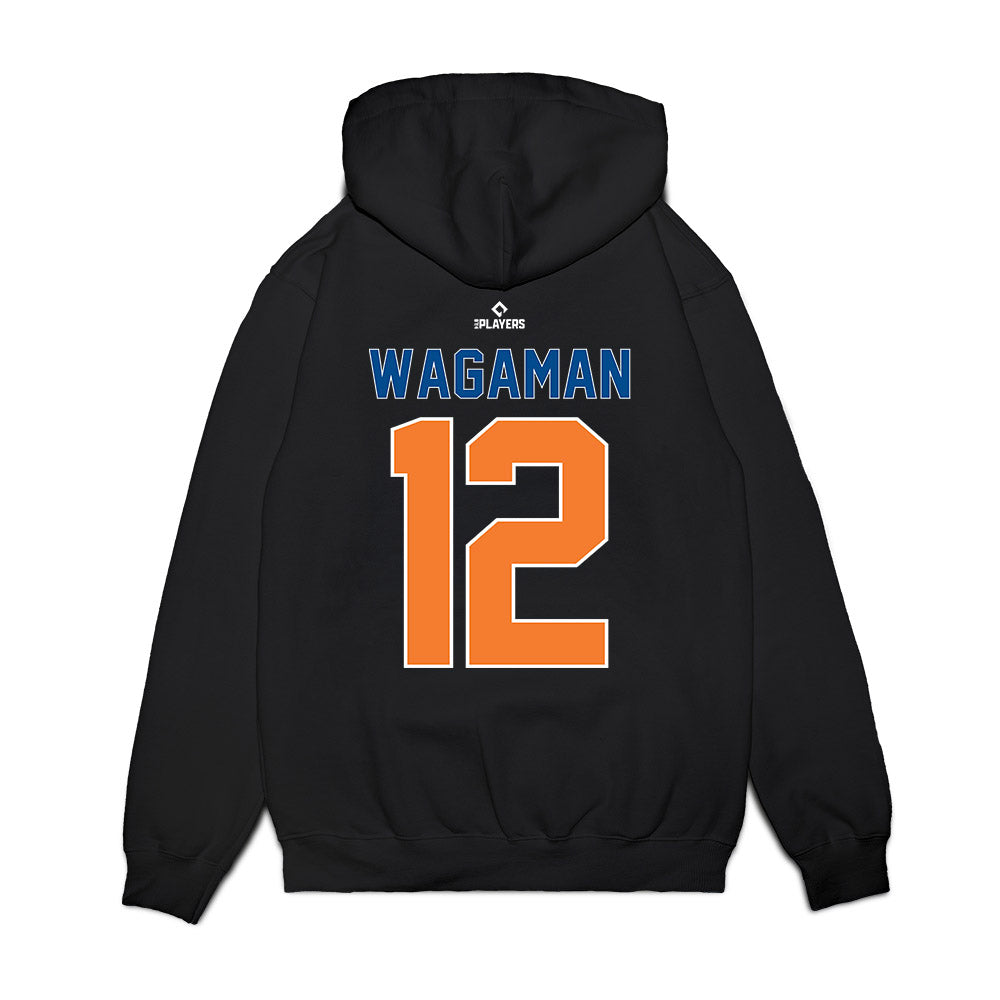 Syracuse Mets - MILB Baseball : Eric Wagaman - Premium Hooded Sweatshirt-1