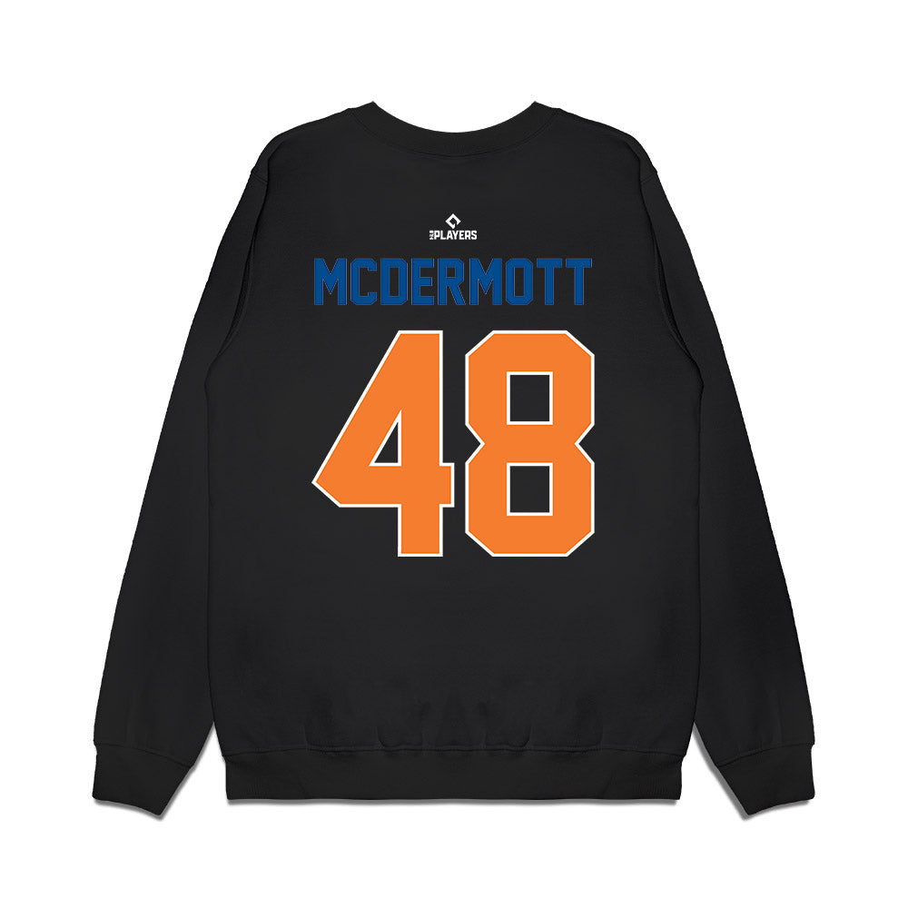 Syracuse Mets - MILB Baseball : Chayce McDermott - Premium Crewneck Sweatshirt-1