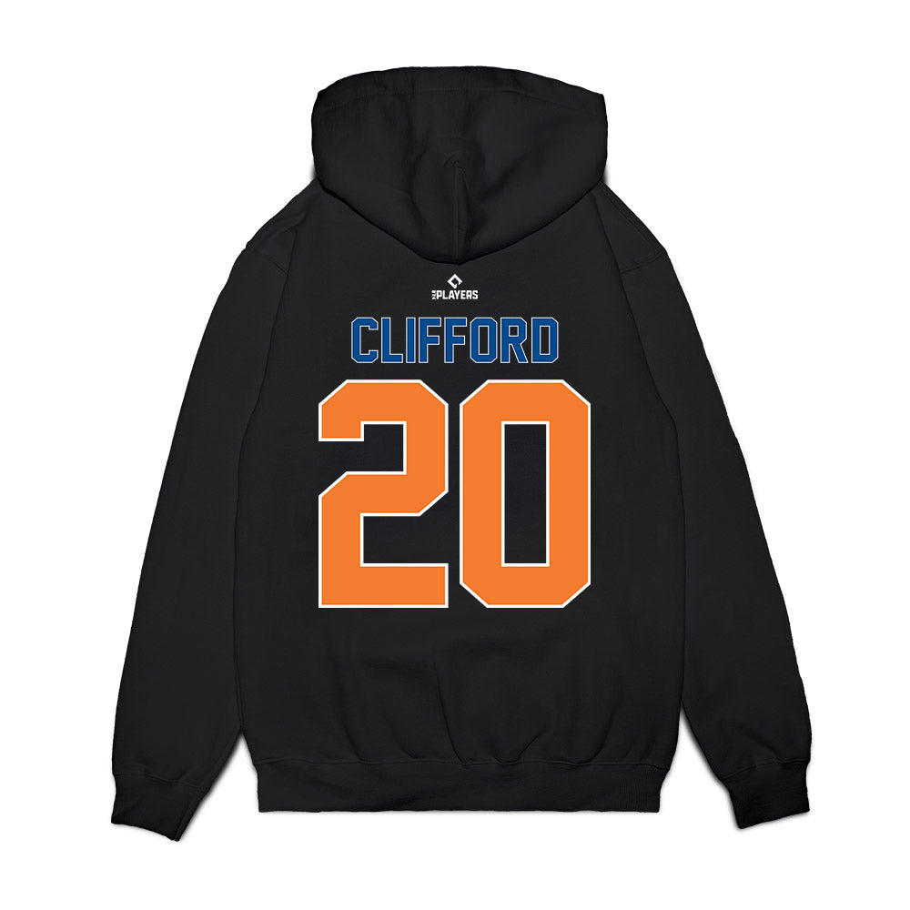 Syracuse Mets - MILB Baseball : Ryan Clifford - Premium Hooded Sweatshirt-1