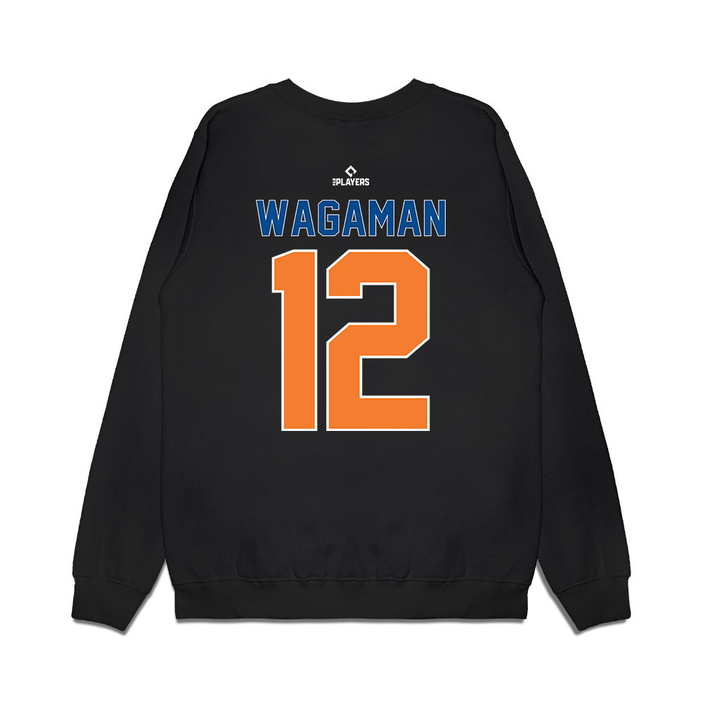 Syracuse Mets - MILB Baseball : Eric Wagaman - Premium Crewneck Sweatshirt-1