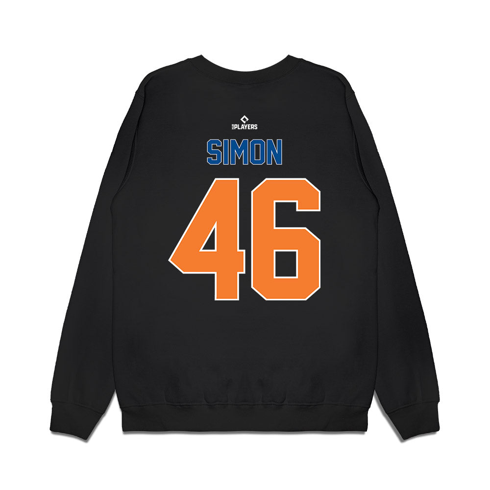 Syracuse Mets - MILB Baseball : Ben Simon - Premium Crewneck Sweatshirt-1