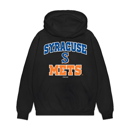 Syracuse Mets - MILB Baseball : Brian Metoyer - Premium Hooded Sweatshirt-0