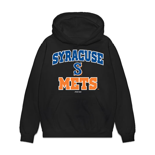 Syracuse Mets - MILB Baseball : Ben Simon - Premium Hooded Sweatshirt-0