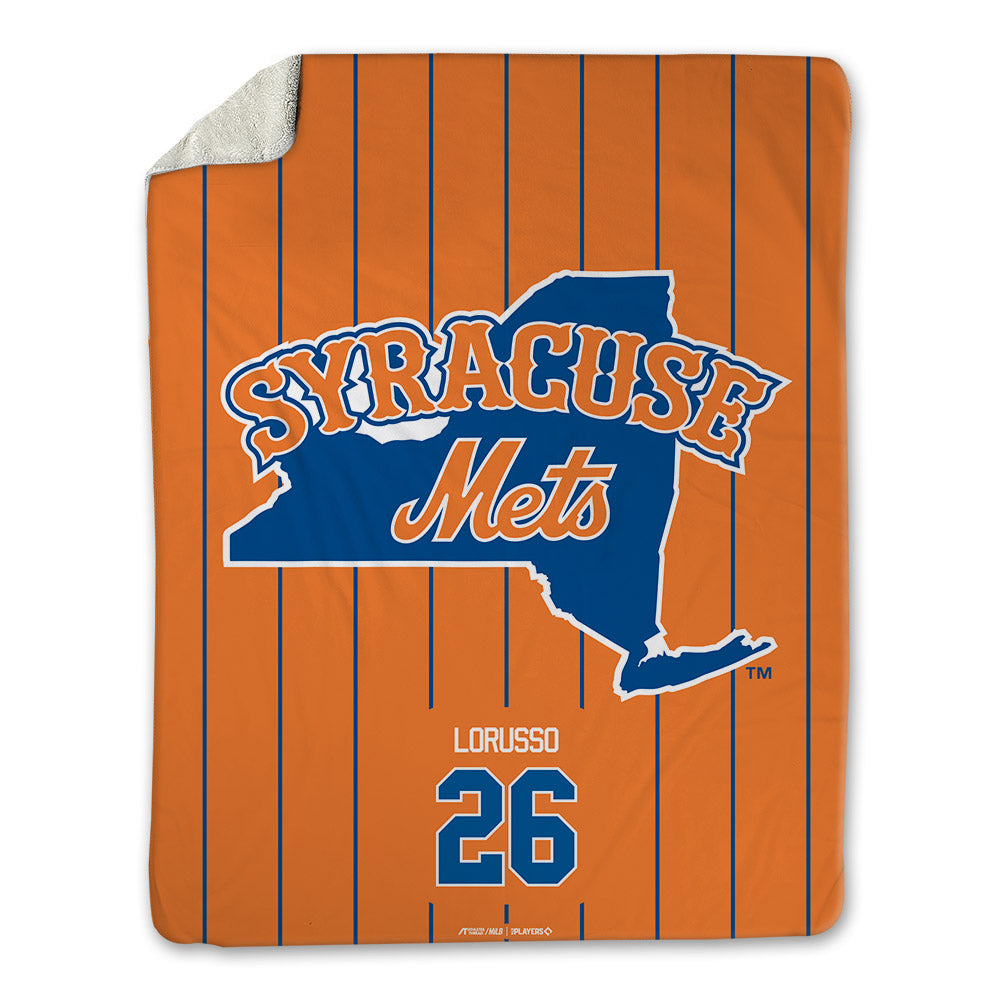 Syracuse Mets - MILB Baseball : Nick Lorusso - Blanket-0