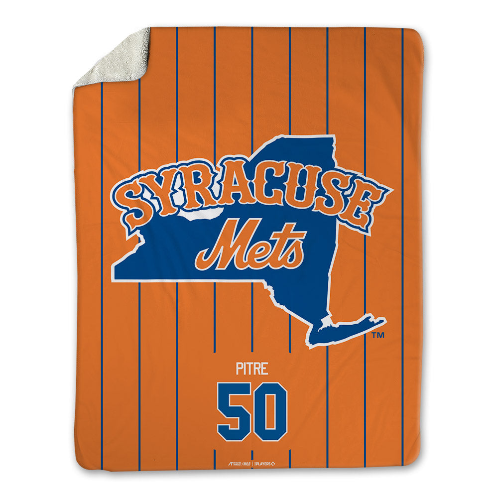 Syracuse Mets - MILB Baseball : Emilien Pitre - Blanket-0