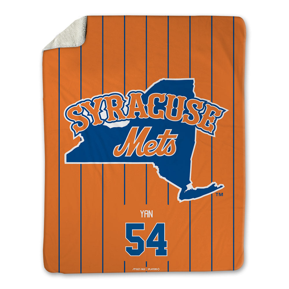 Syracuse Mets - MILB Baseball : Jefry Yan - Blanket-0