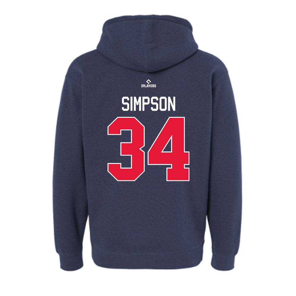 Tacoma Rainiers - MILB Baseball : Josh Simpson - Hooded Pullover Sweatshirt-1