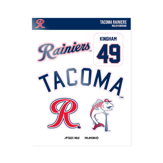 Tacoma Rainiers - MILB Baseball : Nolan Kingham - Sticker Sheet-0