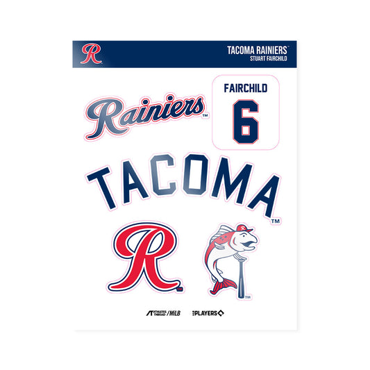 Tacoma Rainiers - MILB Baseball : Stuart Fairchild - Sticker Sheet-0