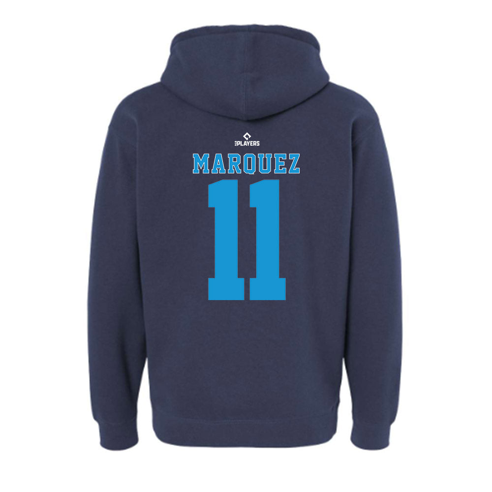 Tampa Tarpons - MILB Baseball : Edinzo Marquez - Hooded Pullover Sweatshirt-1