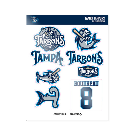 Tampa Tarpons - MILB Baseball : Tyler Boudreau - Sticker Sheet-0