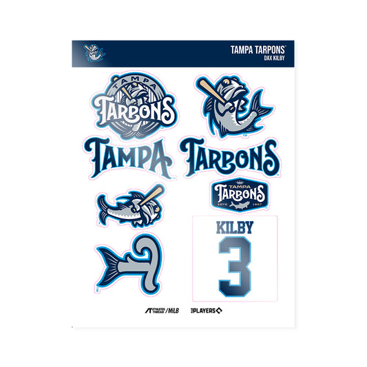 Tampa Tarpons - MILB Baseball : Dax Kilby - Sticker Sheet-0