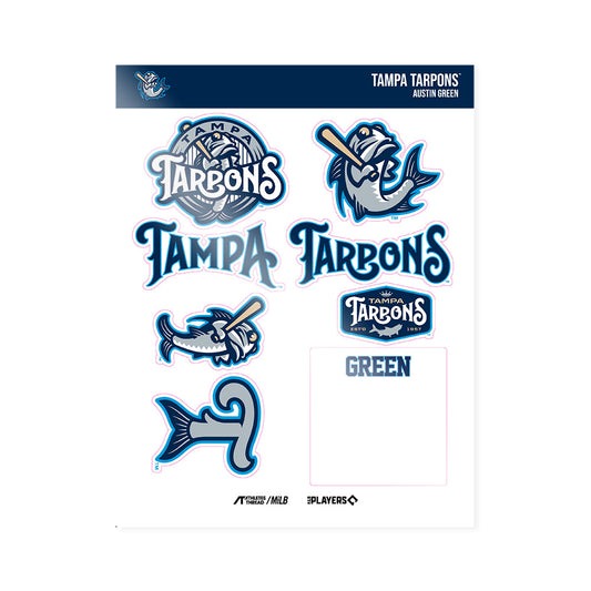 Tampa Tarpons - MILB Baseball : Austin Green - Sticker Sheet-0