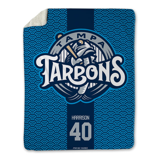 Tampa Tarpons - MILB Baseball : Bear Harrison - Blanket-0