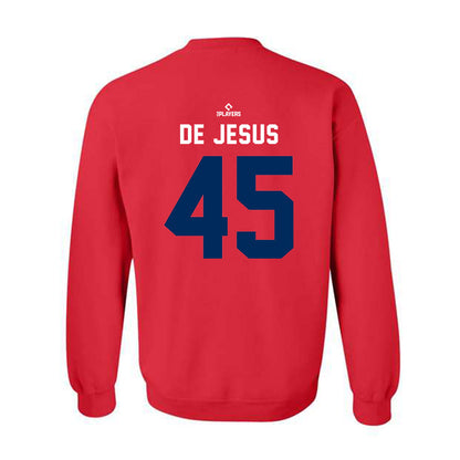 Toledo Mud Hens - MILB Baseball : Enmanuel De Jesus - Crewneck Sweatshirt-1