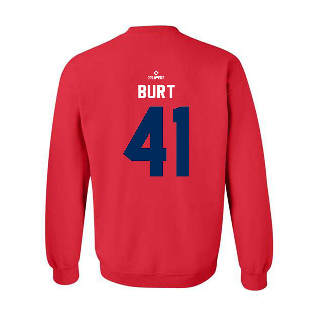Toledo Mud Hens - MILB Baseball : Max Burt - Crewneck Sweatshirt-1