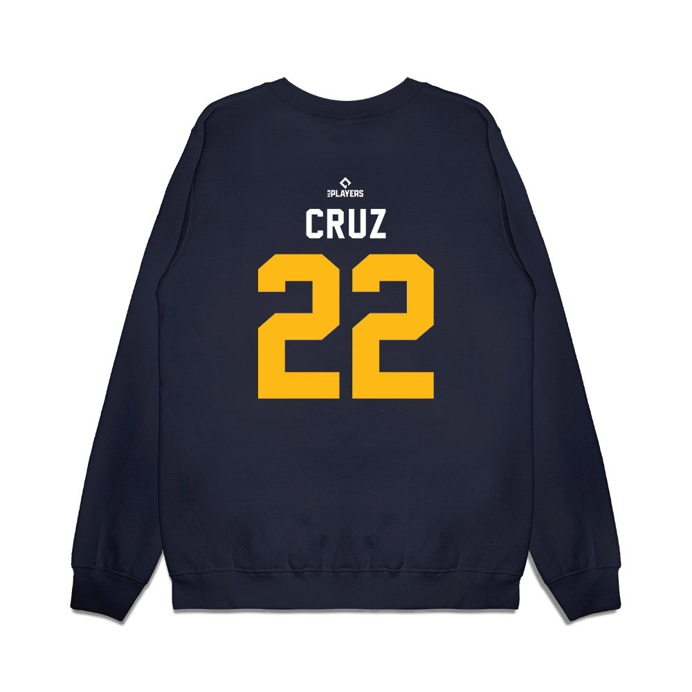 Toledo Mud Hens - MILB Baseball : Trei Cruz - Premium Crewneck Sweatshirt-1