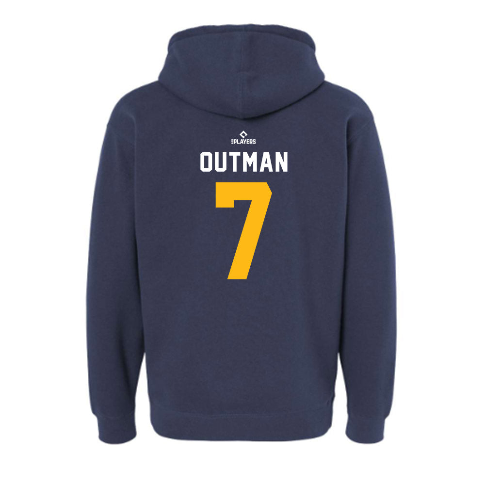 Toledo Mud Hens - MILB Baseball : James Outman - Hooded Pullover Sweatshirt-1