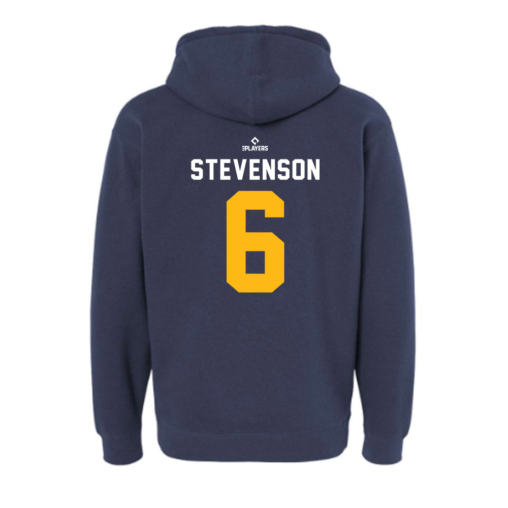 Toledo Mud Hens - MILB Baseball : Cal Stevenson - Hooded Pullover Sweatshirt-1