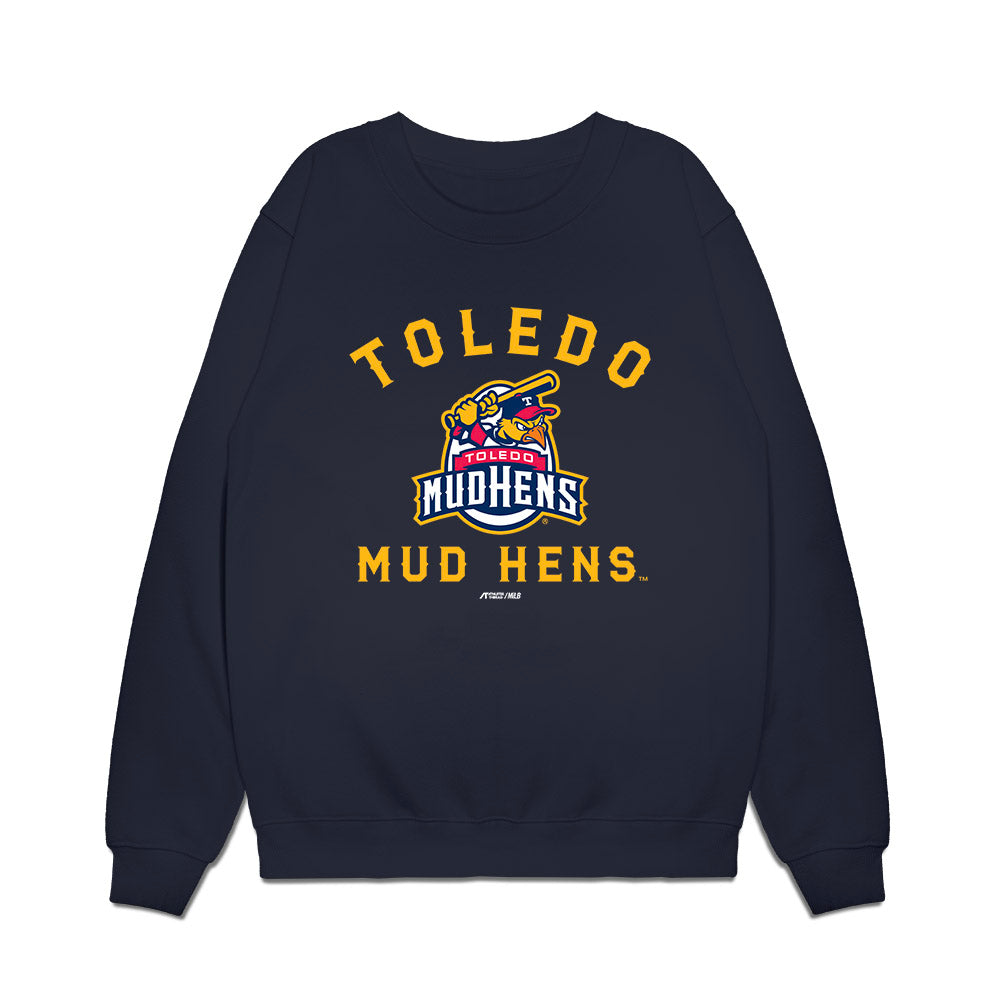 Toledo Mud Hens - MILB Baseball : Max Burt - Premium Crewneck Sweatshirt-0