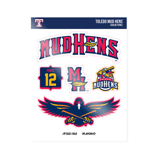 Toledo Mud Hens - MILB Baseball : Carlos Perez - Sticker Sheet-0