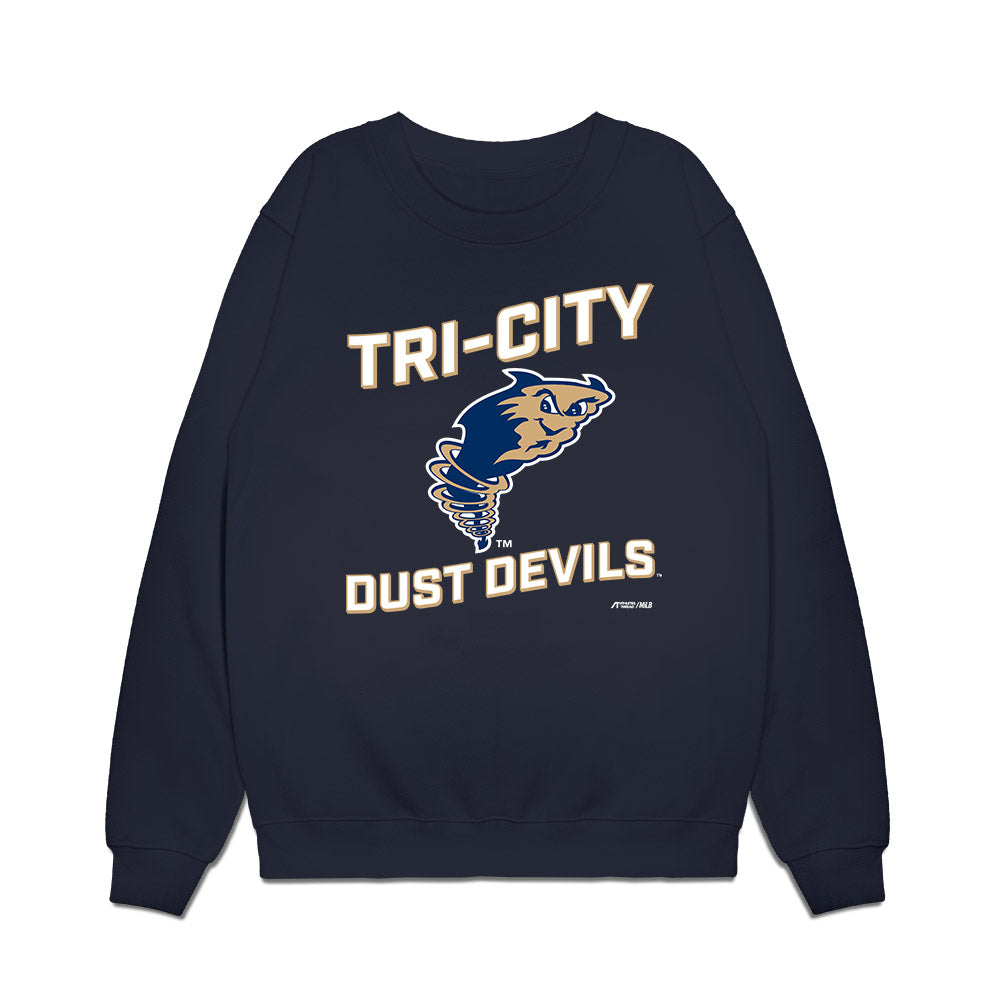Tri City Devils - MILB Baseball : Slate Alford - Premium Crewneck Sweatshirt-0