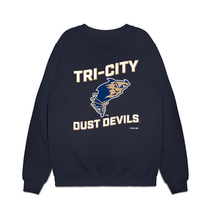 Tri City Devils - MILB Baseball : Dario Laverde - Premium Crewneck Sweatshirt-0
