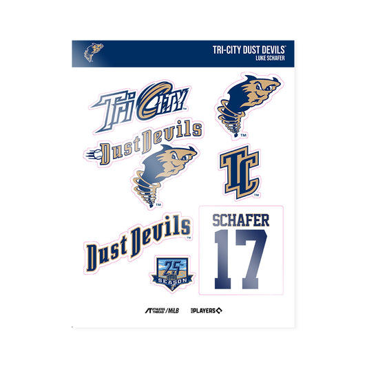 Tri City Devils - MILB Baseball : Luke Schafer - Sticker Sheet-0