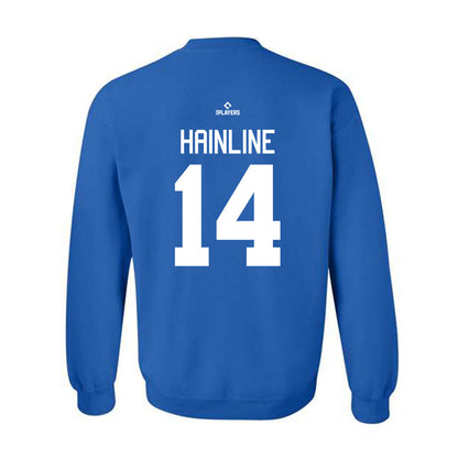 Tulsa Drillers - MILB Baseball : Elijah Hainline - Crewneck Sweatshirt-1
