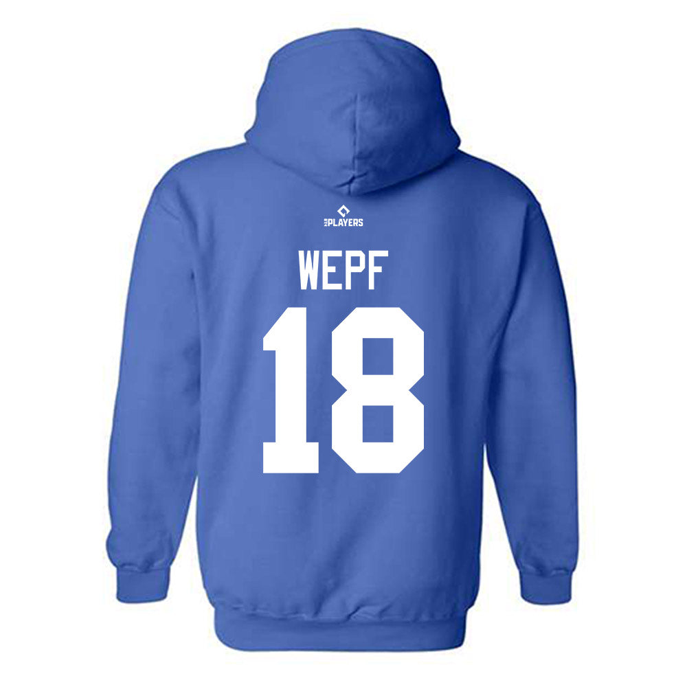 Tulsa Drillers - MILB Baseball : Lucas Wepf - Hooded Sweatshirt-1