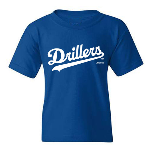 Tulsa Drillers - MILB Baseball : Luke Fox - Youth T-Shirt-0