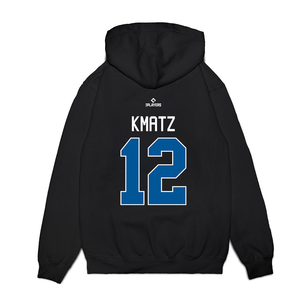 Tulsa Drillers - MILB Baseball : Jacob Kmatz - Premium Hooded Sweatshirt-1