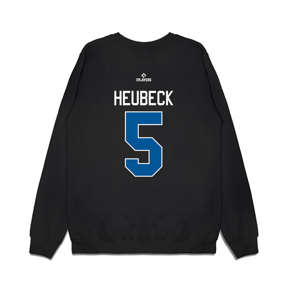 Tulsa Drillers - MILB Baseball : Peter Heubeck - Premium Crewneck Sweatshirt-1
